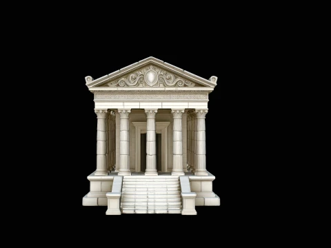Classical Temple Model Design 2 - 3D Print Model 3D Print Model
