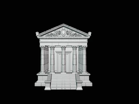 Classical Temple Model Design 2 - 3D Print Model 3D Print Model