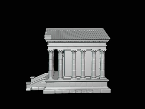 Classical Temple Model Design 2 - 3D Print Model 3D Print Model