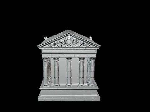 Classical Temple Model Design 2 - 3D Print Model 3D Print Model