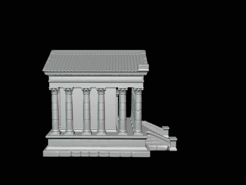 Classical Temple Model Design 2 - 3D Print Model 3D Print Model