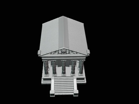 Classical Temple Model Design 2 - 3D Print Model 3D Print Model