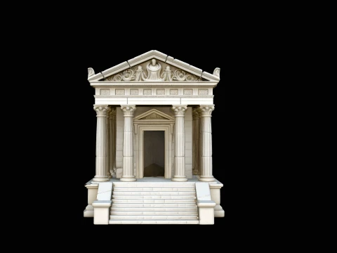 Classical Temple Model Design 3 - 3D Print Model 3D Print Model