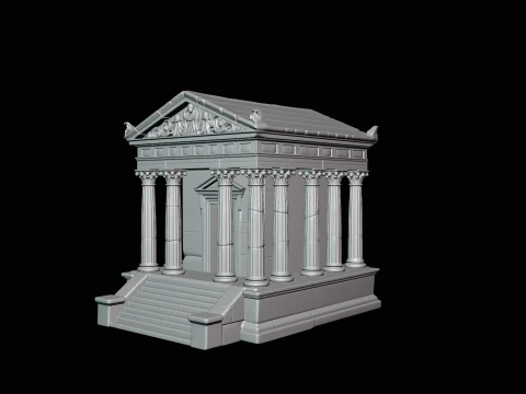 Classical Temple Model Design 3 - 3D Print Model 3D Print Model