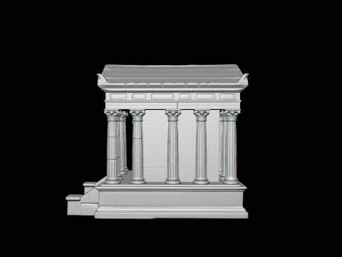 Classical Temple Model Design 3 - 3D Print Model 3D Print Model