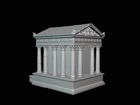 Classical Temple Model Design 3 - 3D Print Model 3D Print Model