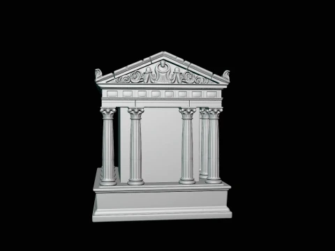 Classical Temple Model Design 3 - 3D Print Model 3D Print Model