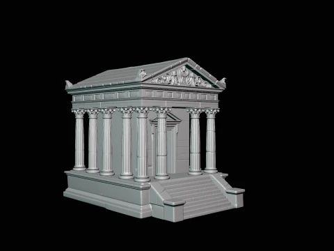 Classical Temple Model Design 3 - 3D Print Model 3D Print Model