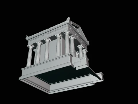 Classical Temple Model Design 3 - 3D Print Model 3D Print Model