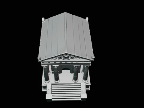 Classical Temple Model Design 3 - 3D Print Model 3D Print Model
