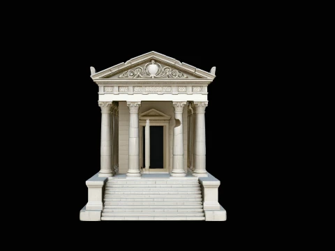 Classical Temple Model Design 4 - 3D Print Model 3D Print Model