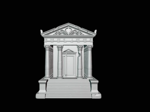 Classical Temple Model Design 4 - 3D Print Model 3D Print Model