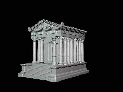 Classical Temple Model Design 4 - 3D Print Model 3D Print Model
