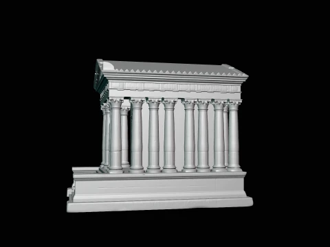 Classical Temple Model Design 4 - 3D Print Model 3D Print Model