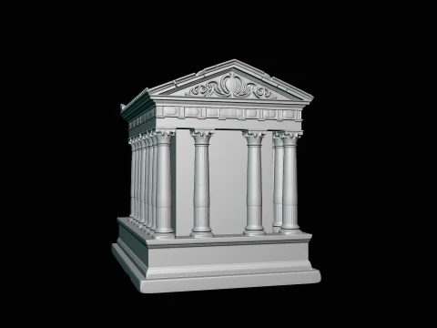 Classical Temple Model Design 4 - 3D Print Model 3D Print Model