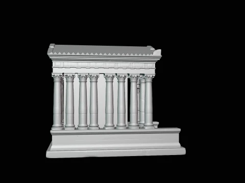 Classical Temple Model Design 4 - 3D Print Model 3D Print Model