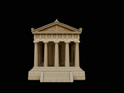 Classical Temple Model Design 5 - 3D Print Model 3D Print Model
