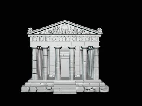 Classical Temple Model Design 6 - 3D Print Model 3D Print Model