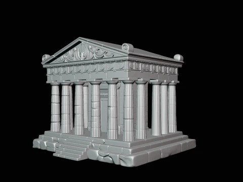 Classical Temple Model Design 6 - 3D Print Model 3D Print Model