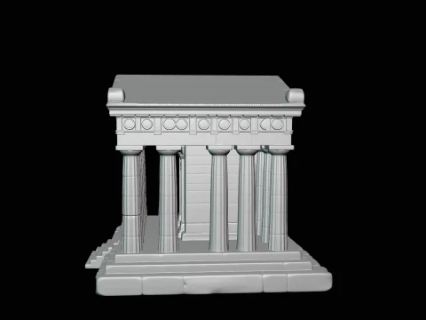 Classical Temple Model Design 6 - 3D Print Model 3D Print Model