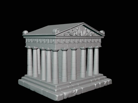 Classical Temple Model Design 6 - 3D Print Model 3D Print Model
