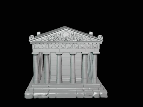 Classical Temple Model Design 6 - 3D Print Model 3D Print Model