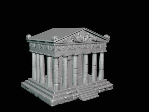 Classical Temple Model Design 6 - 3D Print Model 3D Print Model