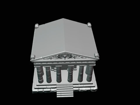 Classical Temple Model Design 6 - 3D Print Model 3D Print Model