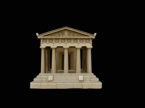 Classical Temple Model Design 7 - 3D Print Model 3D Print Model