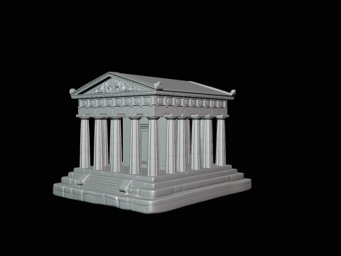 Classical Temple Model Design 7 - 3D Print Model 3D Print Model