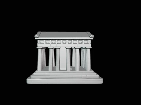 Classical Temple Model Design 7 - 3D Print Model 3D Print Model