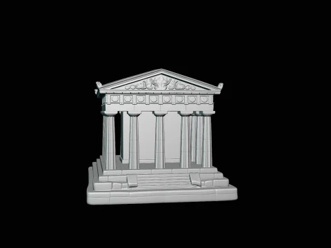 Classical Temple Model Design 7 - 3D Print Model 3D Print Model