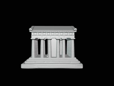 Classical Temple Model Design 7 - 3D Print Model 3D Print Model