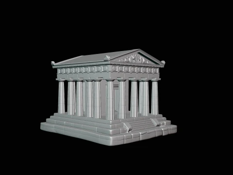 Classical Temple Model Design 7 - 3D Print Model 3D Print Model