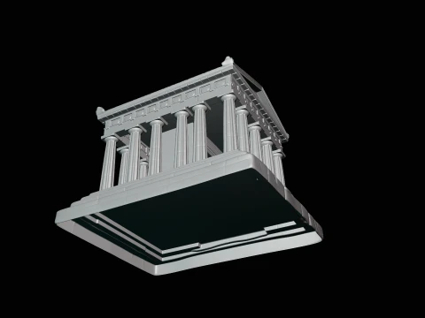 Classical Temple Model Design 7 - 3D Print Model 3D Print Model