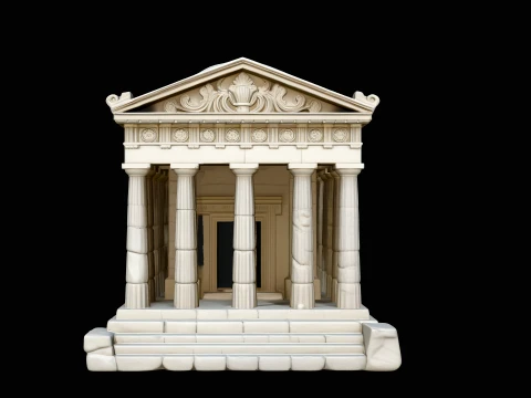 Classical Temple Model Design 8 - 3D Print Model 3D Print Model