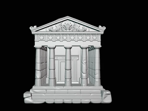 Classical Temple Model Design 8 - 3D Print Model 3D Print Model