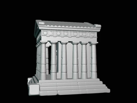 Classical Temple Model Design 8 - 3D Print Model 3D Print Model