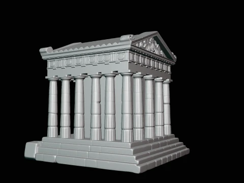 Classical Temple Model Design 8 - 3D Print Model 3D Print Model