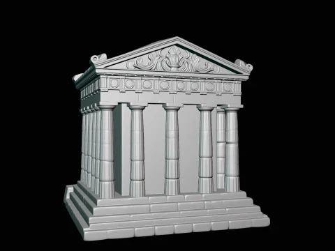 Classical Temple Model Design 8 - 3D Print Model 3D Print Model