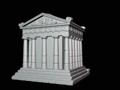 Classical Temple Model Design 8 - 3D Print Model 3D Print Model