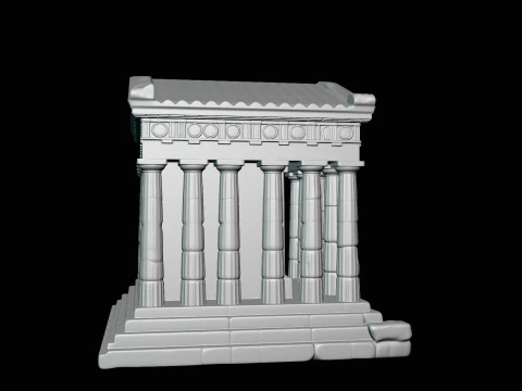 Classical Temple Model Design 8 - 3D Print Model 3D Print Model