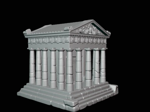 Classical Temple Model Design 8 - 3D Print Model 3D Print Model