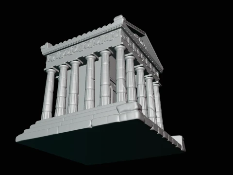 Classical Temple Model Design 8 - 3D Print Model 3D Print Model