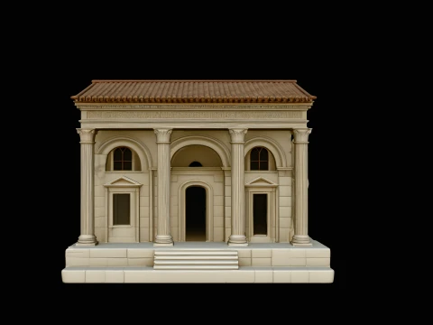 Roman Villa Model Design 1 - 3D Print Model 3D Print Model