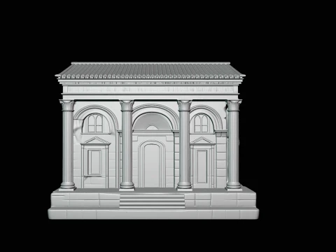 Roman Villa Model Design 1 - 3D Print Model 3D Print Model