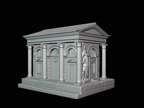 Roman Villa Model Design 1 - 3D Print Model 3D Print Model