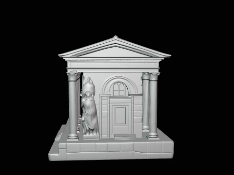Roman Villa Model Design 1 - 3D Print Model 3D Print Model