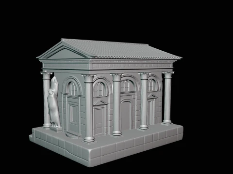 Roman Villa Model Design 1 - 3D Print Model 3D Print Model