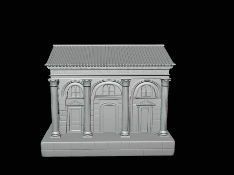 Roman Villa Model Design 1 - 3D Print Model 3D Print Model